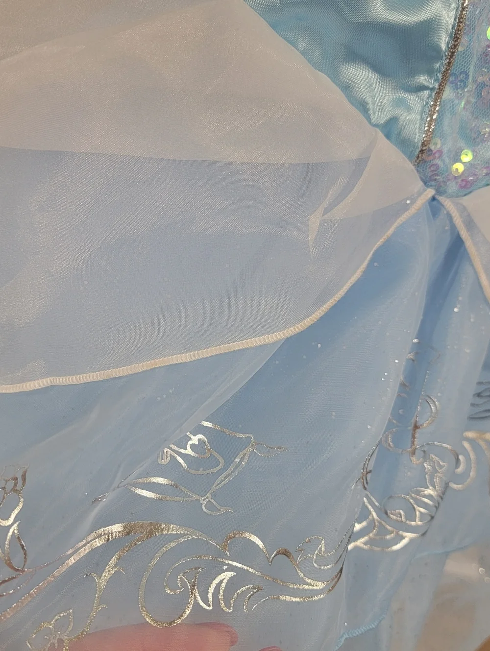 Not For Sale Cinderella Dress Princess Costume Girls Size 3 NWT Sequins Tulle - Picture 7 of 14